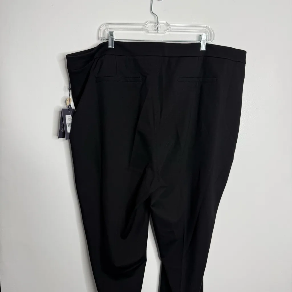 NWT NYDJ Slim Trousers Dress Pants In Black Size 24W Stretch Career Wear Office - Image 7