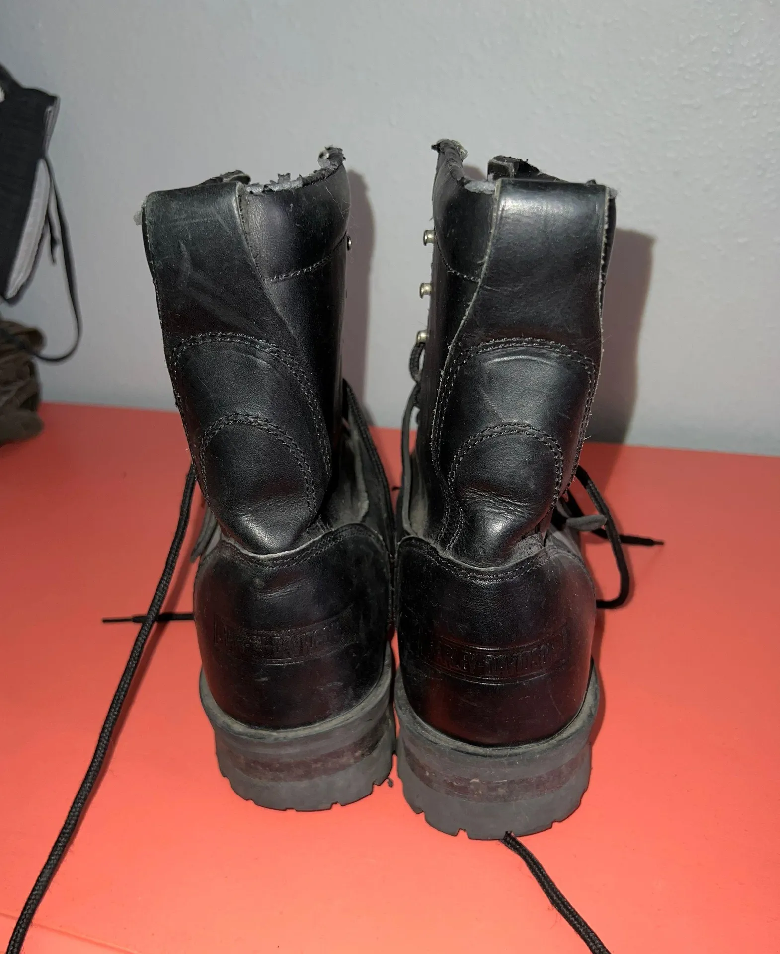 Harley Davidson Mid Combat Biker Boots - Image 7