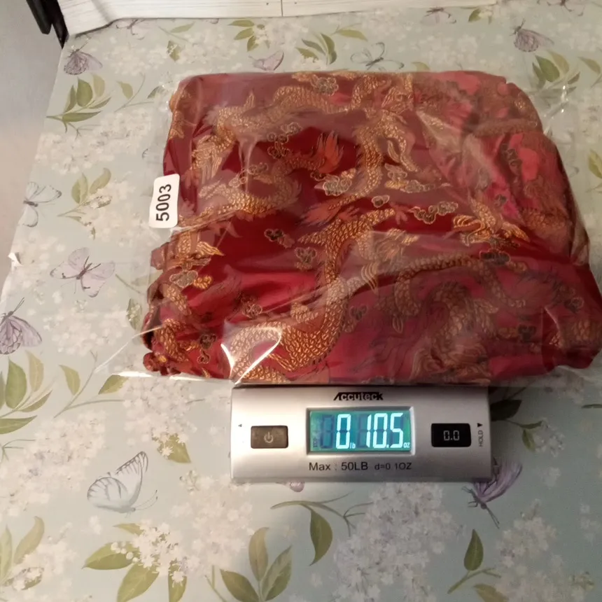 Citron Santa Monica Womens Top Jacket Asian Lagenlook Dragon Size Large Red - Image 6