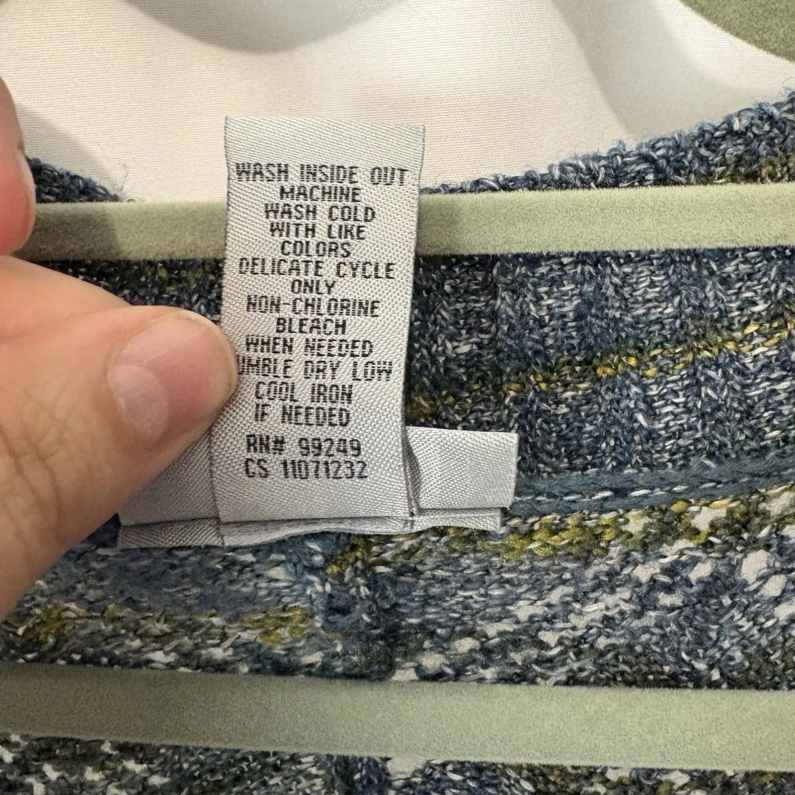 Catherines Cardigan Sweater Womens Size 1X Blue Short Sleeve Knit Career Work - Image 4