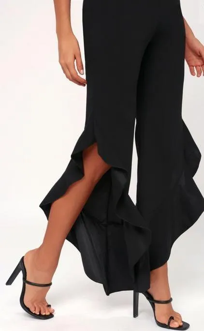 Lulus Ruffle Leg Jumpsuit - Image 3