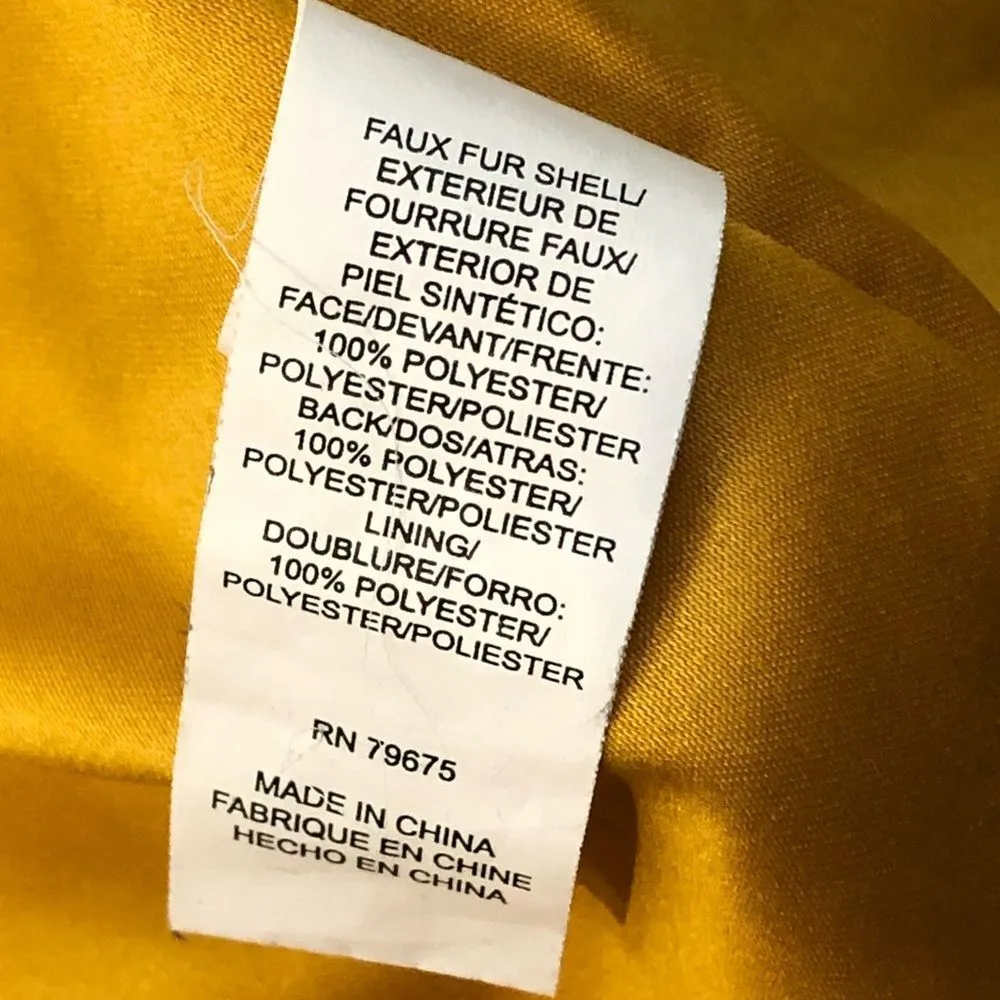 LUCKY BRAND Golden Long Line Sherpa Teddy Pea Coat w Snap Closure & Hand Pockets - Image 13