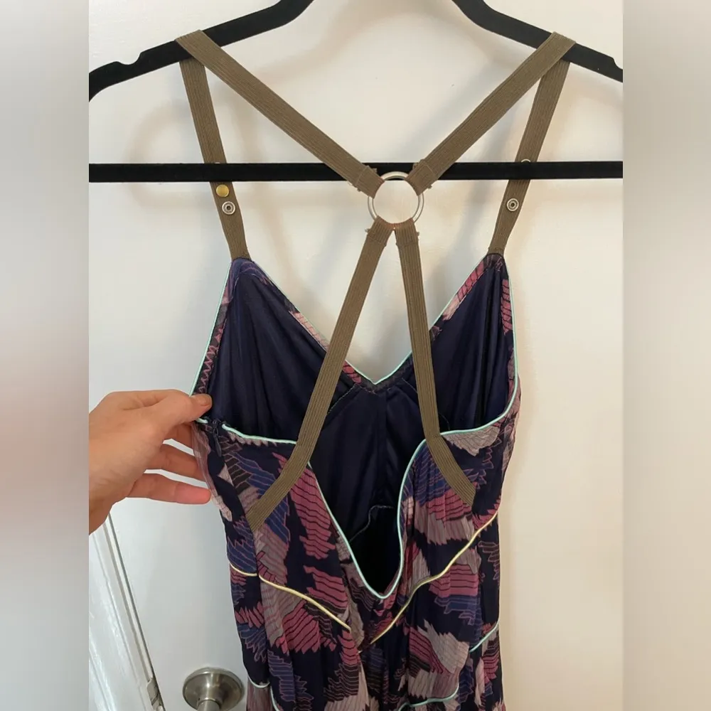 , high low dress, 100% Silk, Sz. XS - Image 8