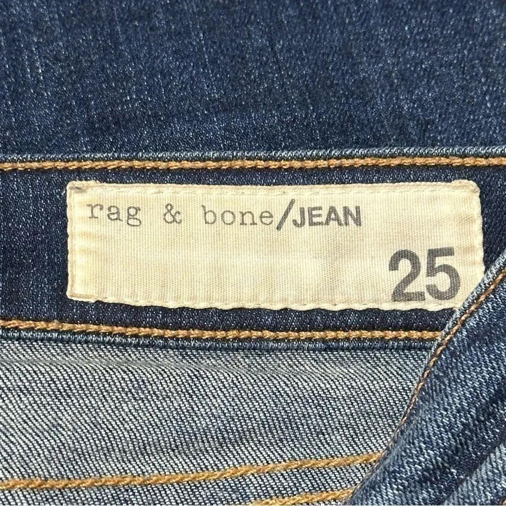 RAG & BONE Women's Size 25 Pacifico Blue Wash Zipper Ankle Capri Skinny Jeans - Image 4