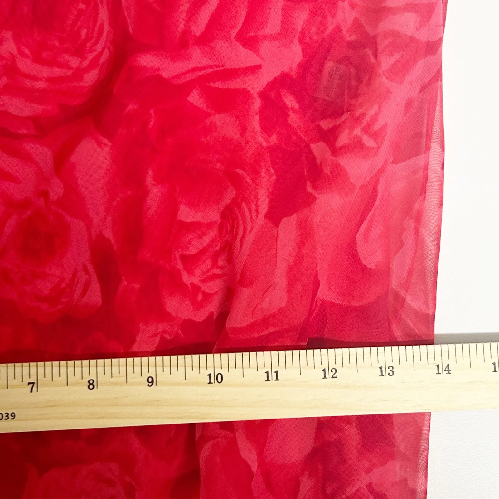 Valerie Stevens Womens Y2K Vintage Floral Rose‎ Print Chiffon Slip Dress Size S - Image 10