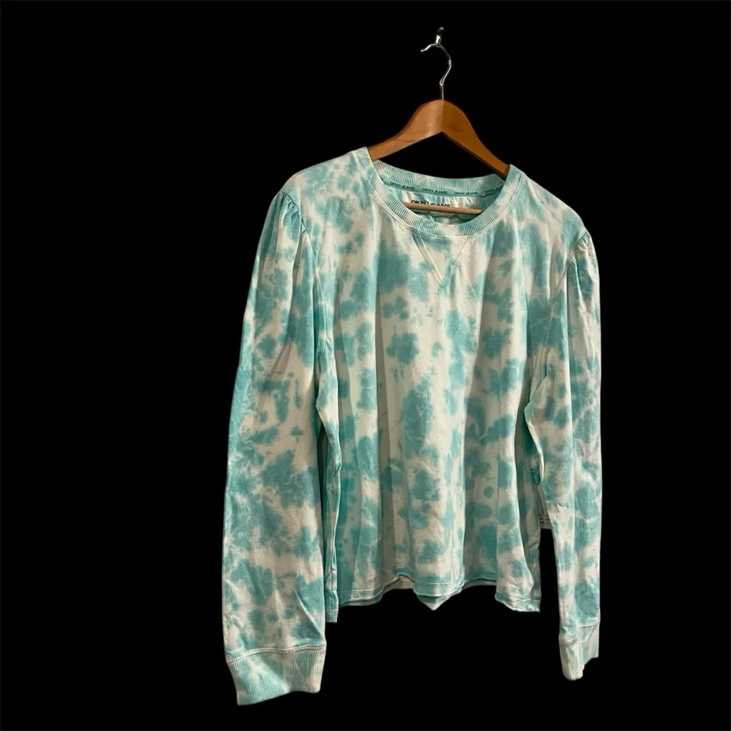 DKNY Jeans Tie Dye Crewneck 100% Cotton Oasis Sweatshirt Large NWT - Image 2