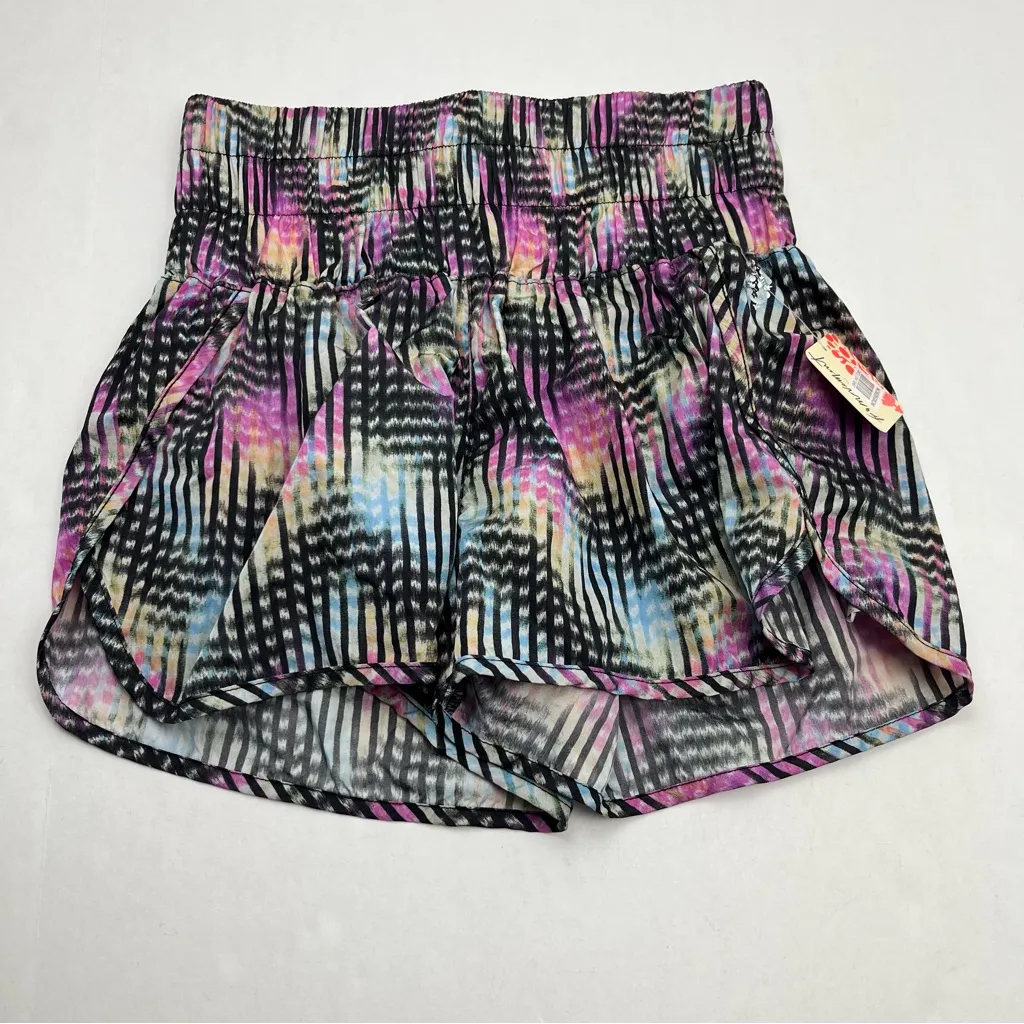 FREE PEOPLE FP Movement The Way Home Short Euphoria Print Womens Size‎ Small NEW Black - Image 2