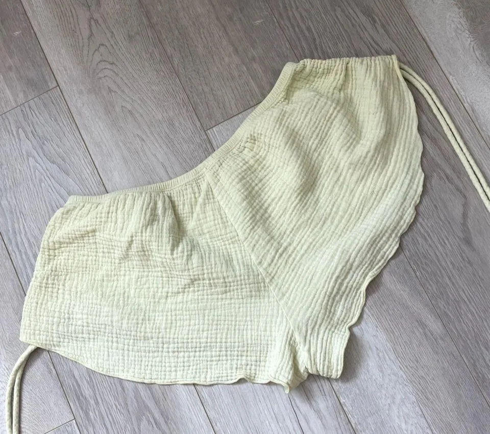 Eberjey Cotton Gauze Side Scrunch Short Shorts Green (medium) sleep lounge pjs - Image 5