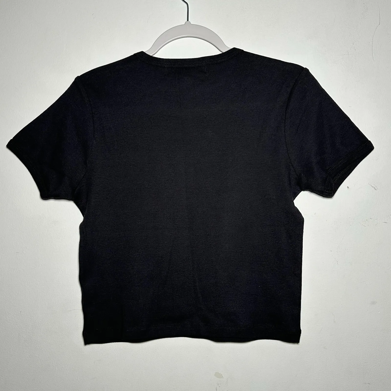 VINYLICONS Black Graphic Crop Top Sunflower Die Young Stay Pretty Blondie Size L Size L - Image 2