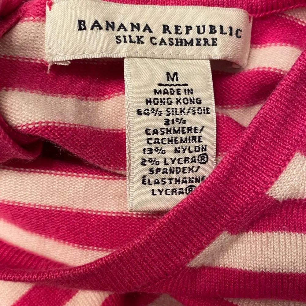 Banana Republic || Pink/white spring sweater - Image 4