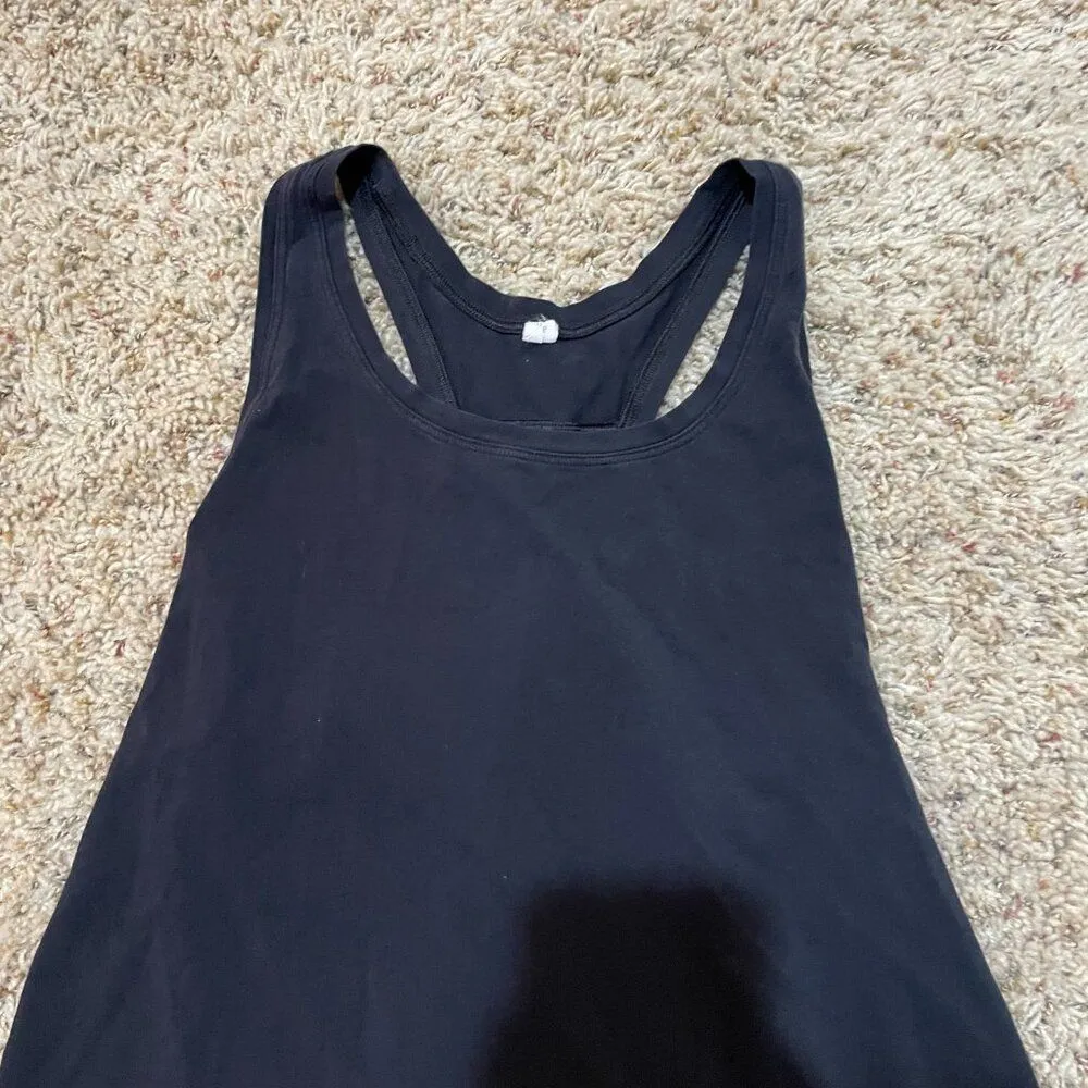 Lululemon Size 6? Love Tank Pleated Black Racerback - Image 2