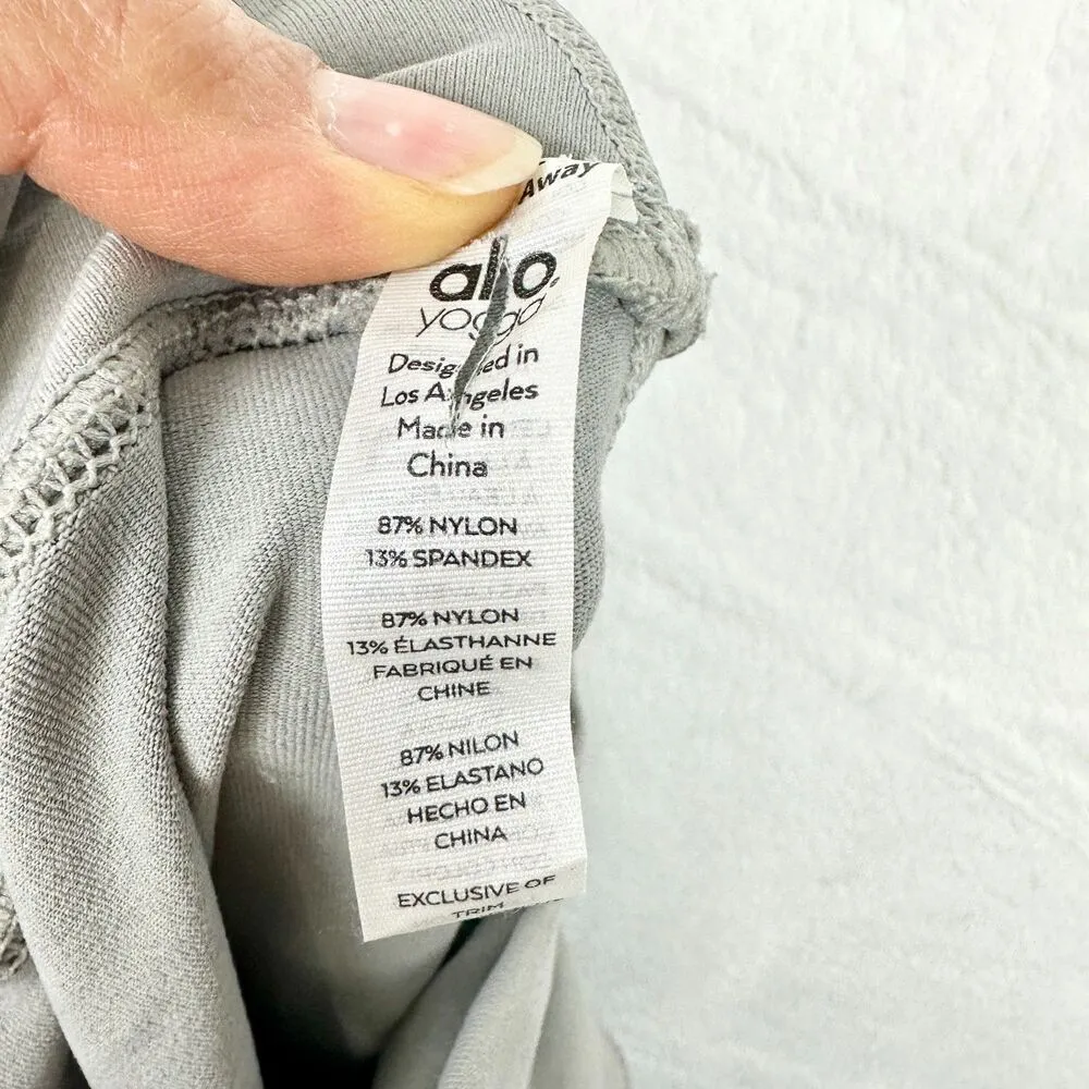 Alo Yoga High Waist Moto Legging Size Small Gray Athletic Athleisure - Image 8