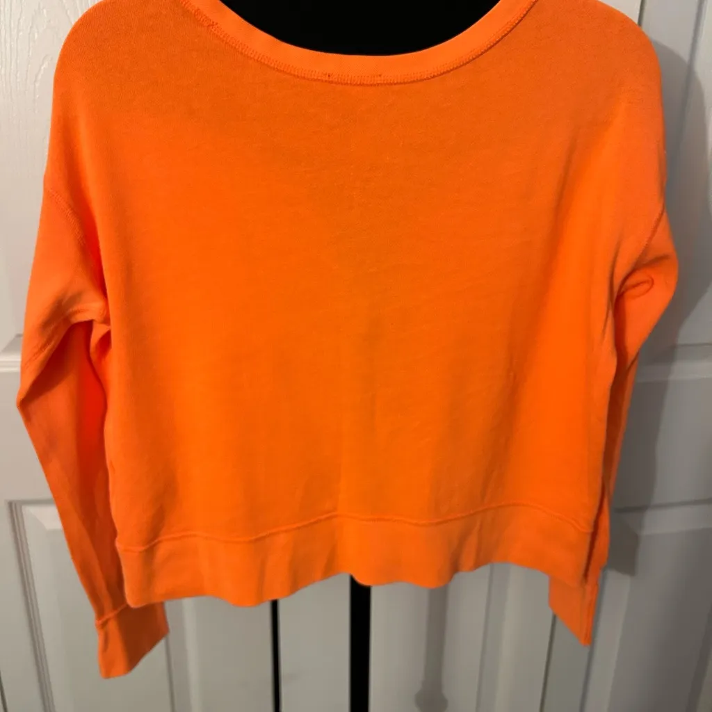 Polo Ralph Lauren Lite weight Neon Orange Short Top - Image 4