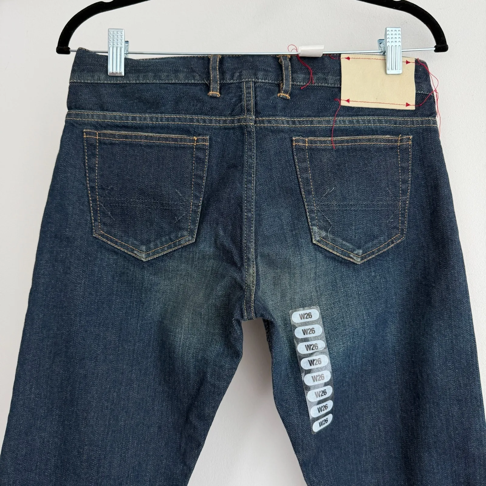 Project 5EP X Styleforum Womens Mens 26x32 Japanese Selvedge Redline Honeycomb Blue Size 26 - Image 8