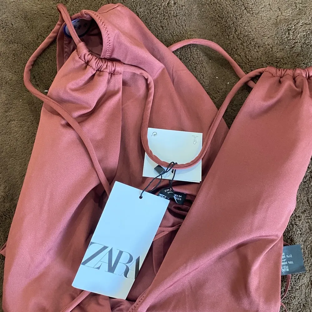 Zara halter swimsuit in brown NEW - Image 7
