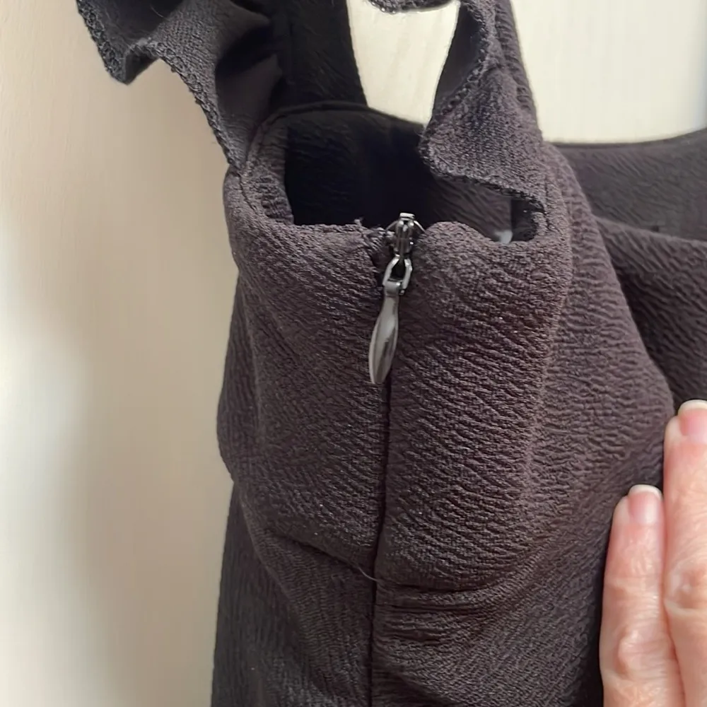 Women’s S skirt with ruffled shoulder straps side, zipper. Shirt not included. - Image 4