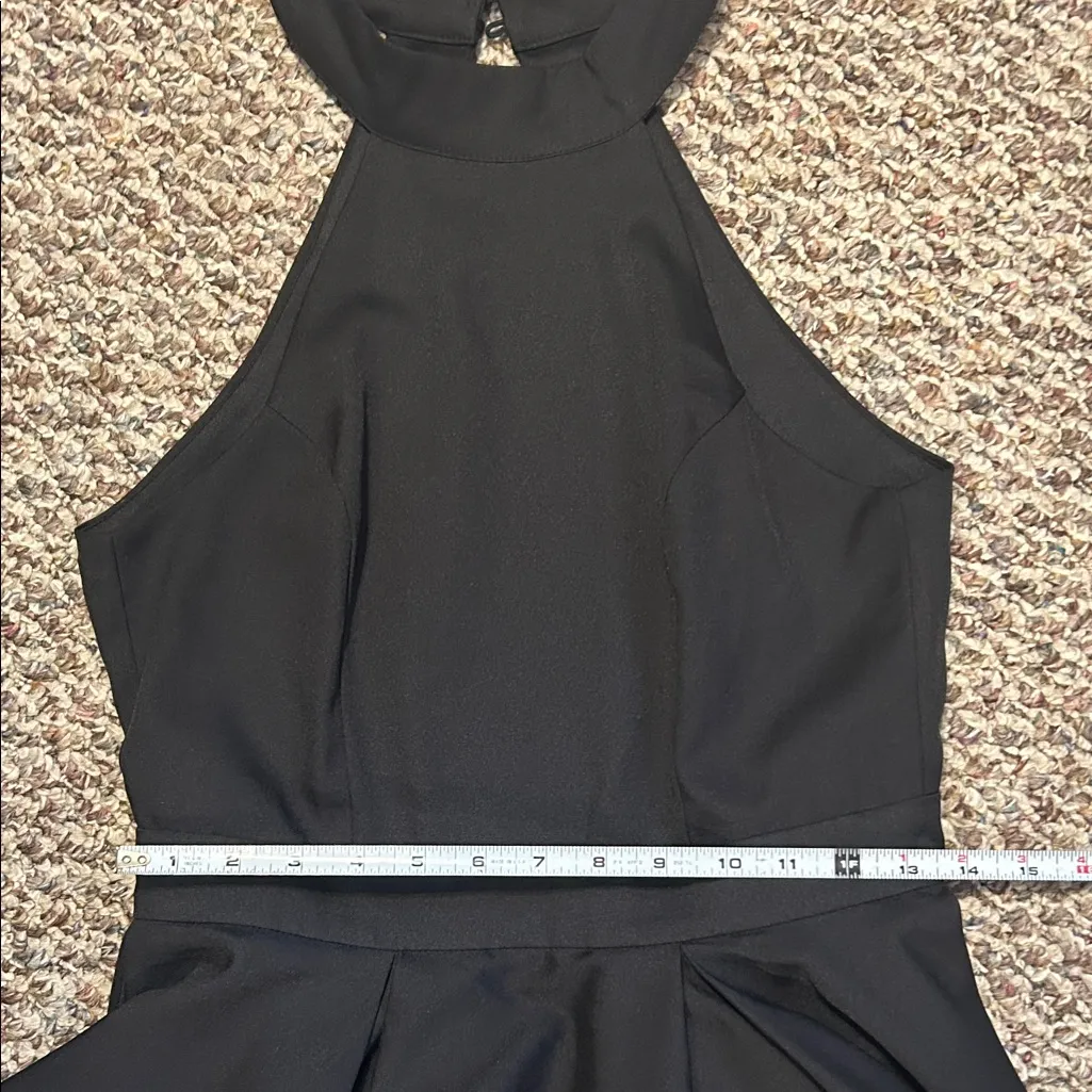 Lulu's Black Halter Mini Dress, Size M - Image 9