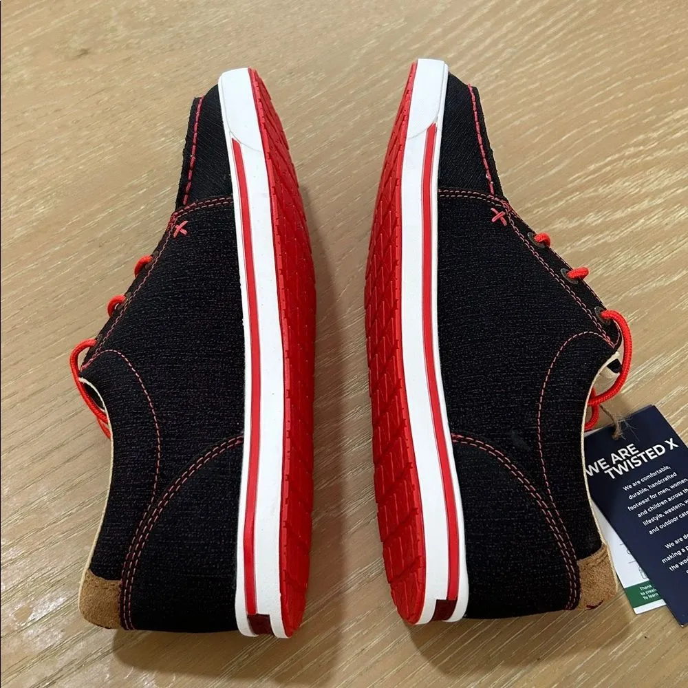 TWISTED X WOMEN'S KICKS #WCA0042, Black/Red, size 9.5, NWT - Image 6