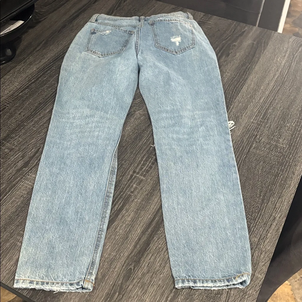 Sneak Peek Light Blue Distressed Jeans Size undefined - Image 3