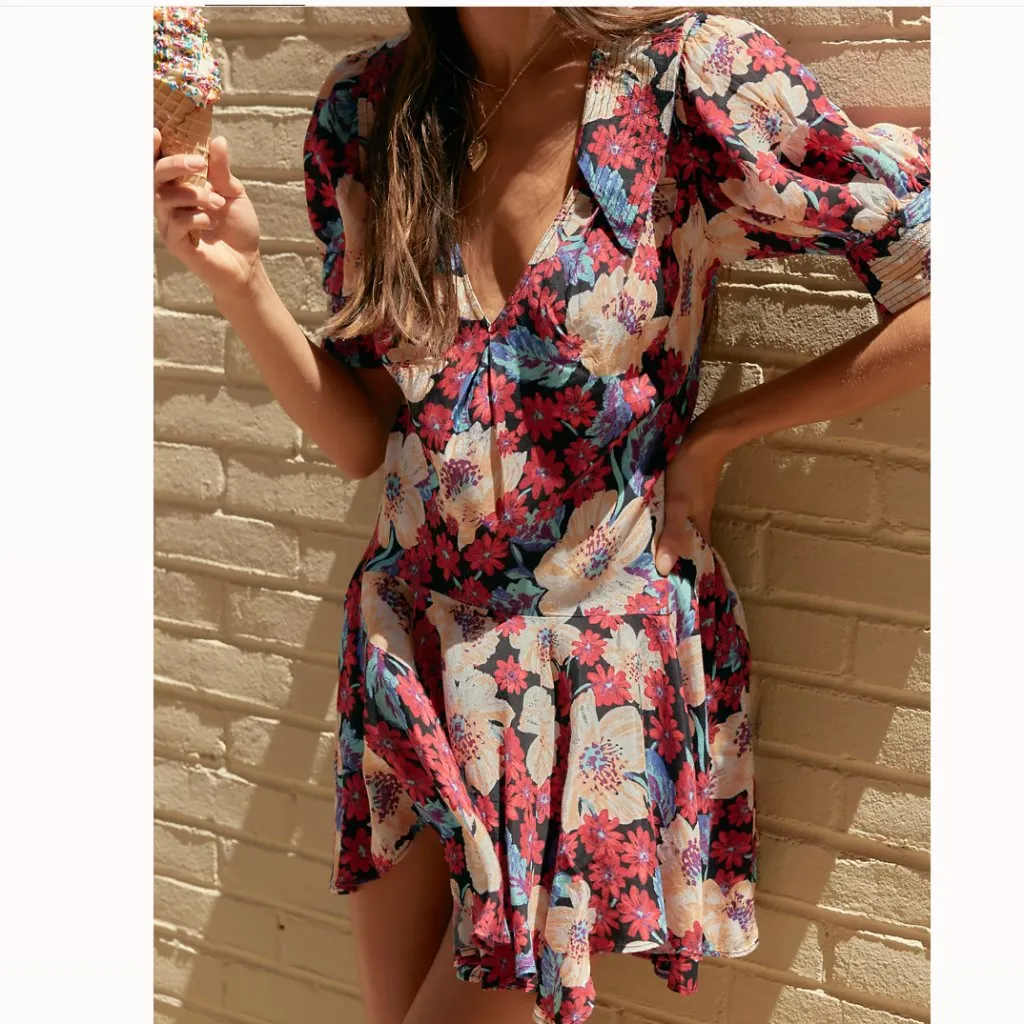 NWOT FREE PEOPLE Sugar Crush Mini Dress XS - Image 2