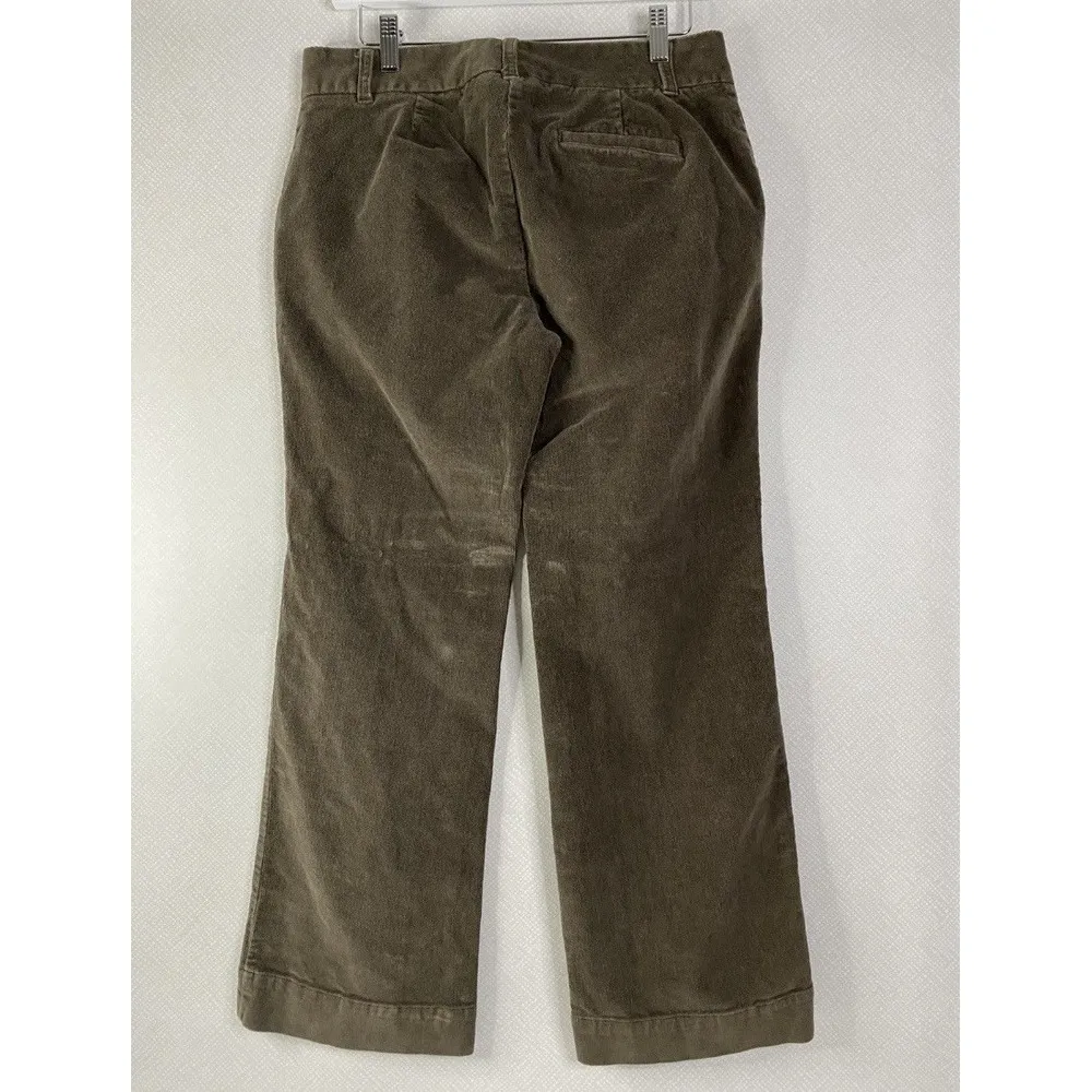 IZOD Corduroy Pants Women's Sz 10 Petite Brown Dress Casual Trousers Vintage GUC - Image 3