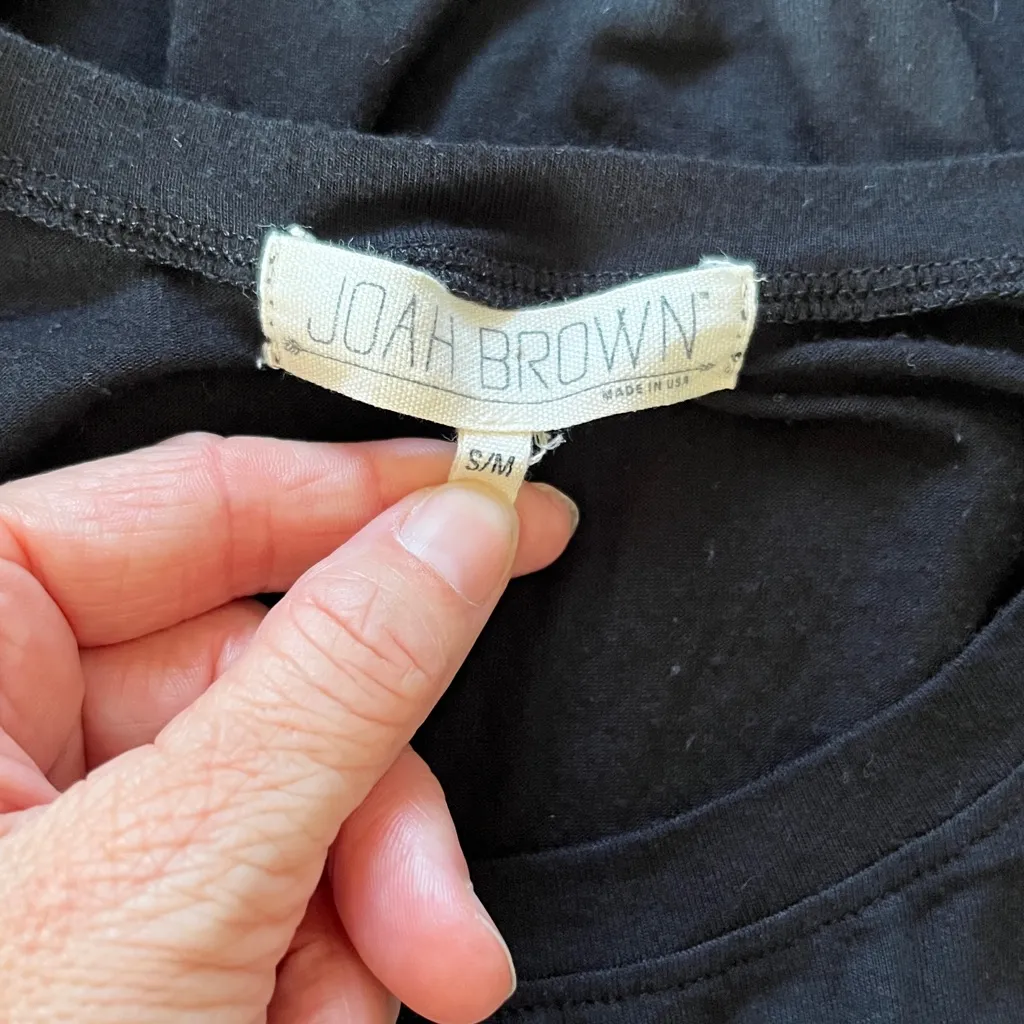 Joah Brown Classic Black Tee shirt dress.  Size S/M - Image 3