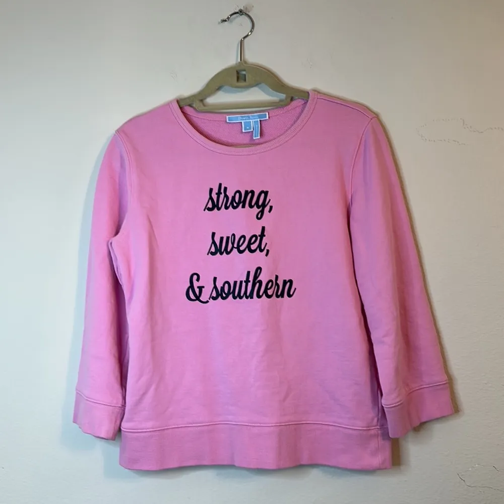 Draper James Strong Sweet & Southern Sweatshirt - Marshmallow Pink - Image 3