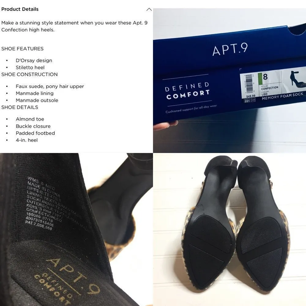 Apt. 9 Cheetah Confection Heels - Image 8