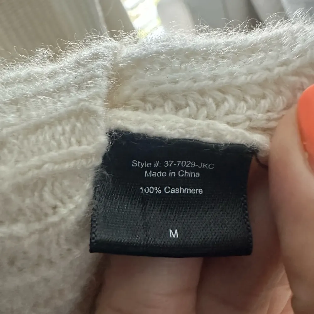 Jenni Kayne Cashmere Fisherman Sweater Size M - Image 5