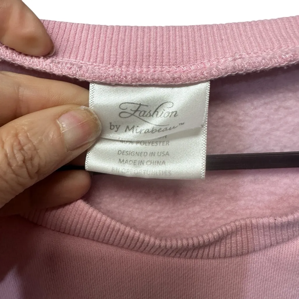 Pink Merry Swiftmas Sweatshirt Large Taylor Swift - Image 3