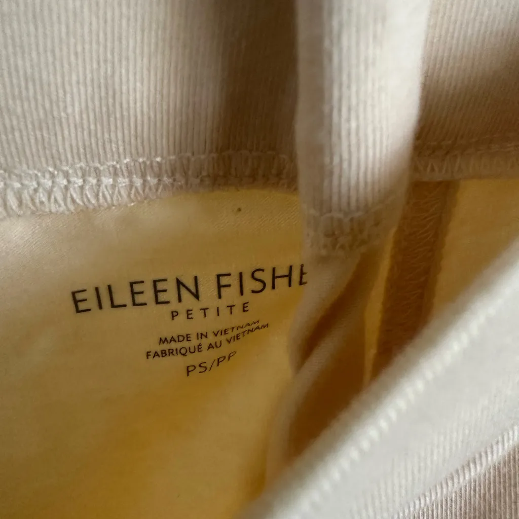 EILEEN FISHER Light Yellow pants. - Image 3