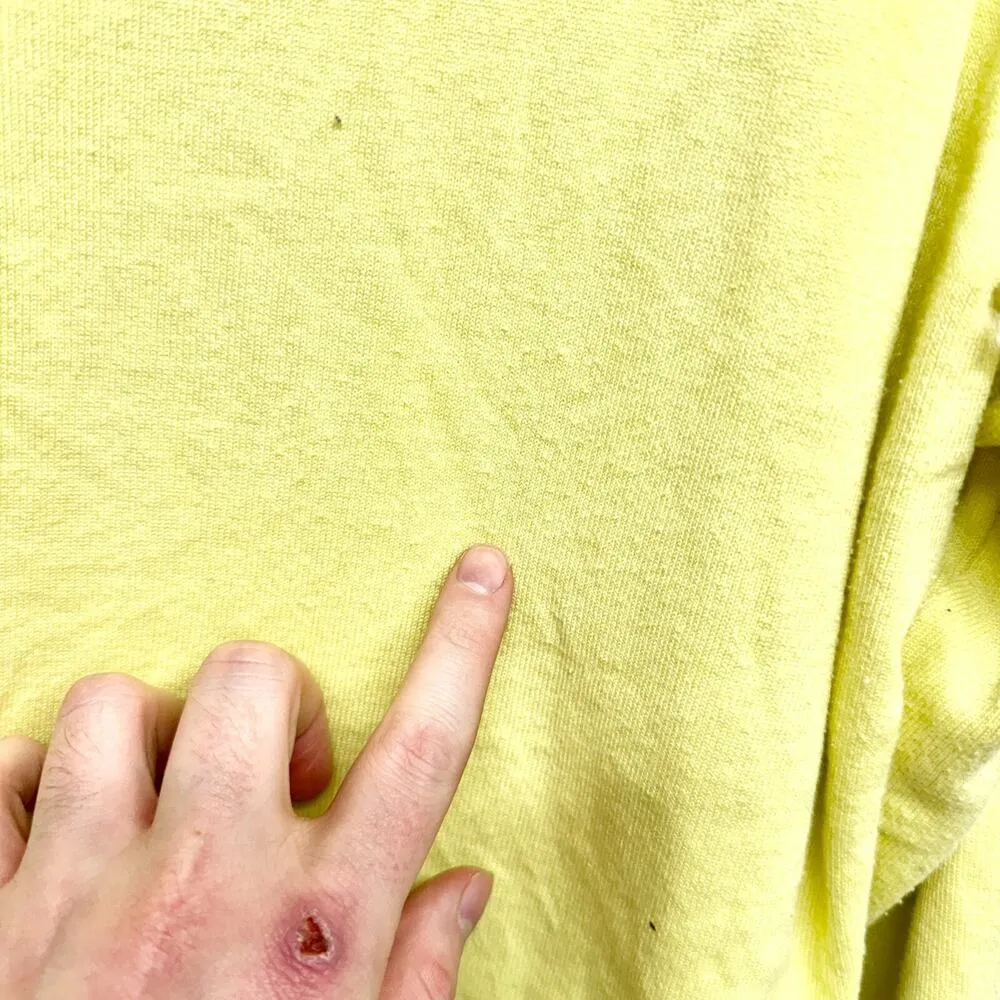 Max Studio Sweater Women Size Xl Long Sleeve Round Neck Straight Hem Yellow - Image 5