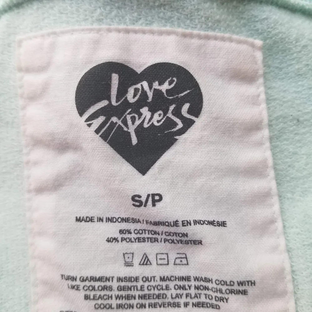 Love Express / Small / Teal Coffee First Sweatshir - Image 2
