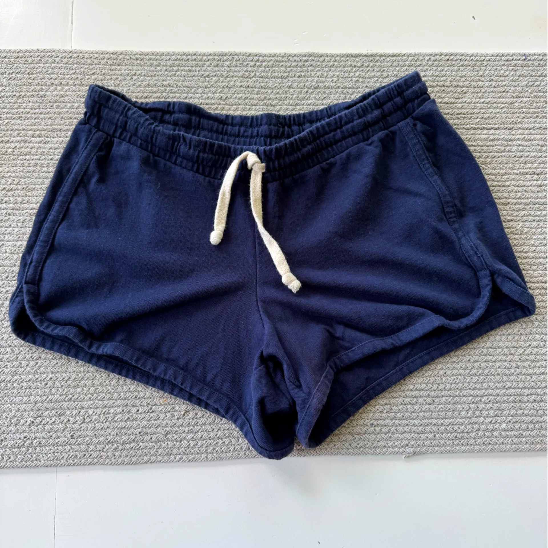 J. Crew Weekend Retro Track Short in Mariner Cloth Navy Blue Jogger Shorts XS - Image 2