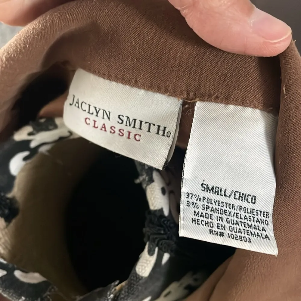 JACLYN SMITH CLASSIC Tan Color Light Blazer Jacket Size Small - Image 5