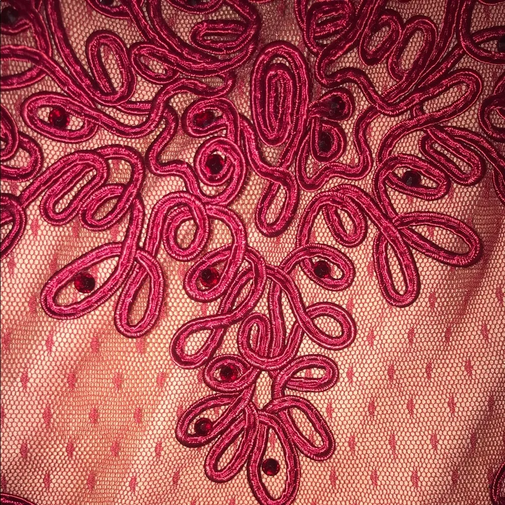 Clarisse Semi Formal Red Dress - Image 2