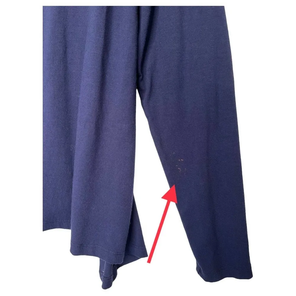 Eileen Fisher Top Womens S Long Sleeve Split Sides Round Neck Floaty Fit Blue - Image 11