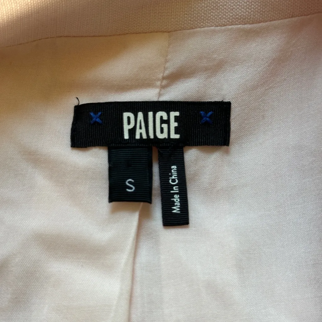 PAIGE Light Pink Blazer Size Small - Image 5