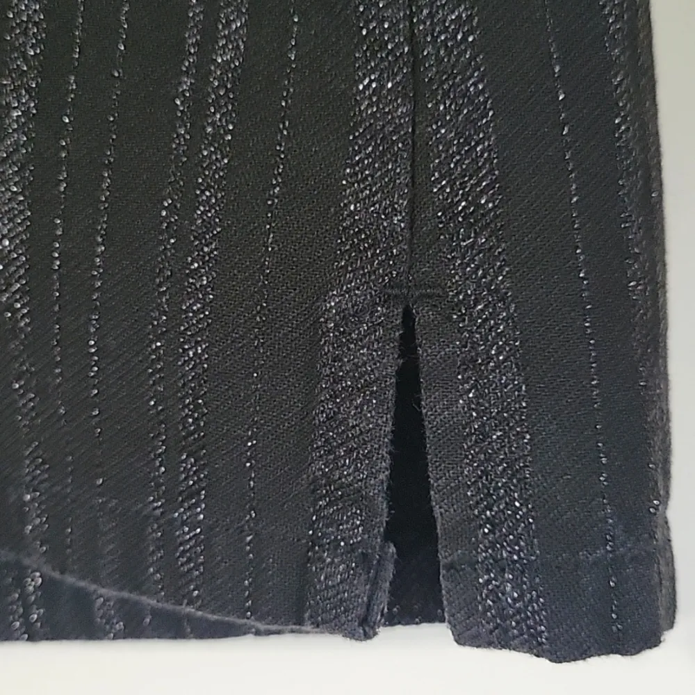 Calvin Klein Jeans Mini Skirt Black/Metallic Size 5 - Image 10