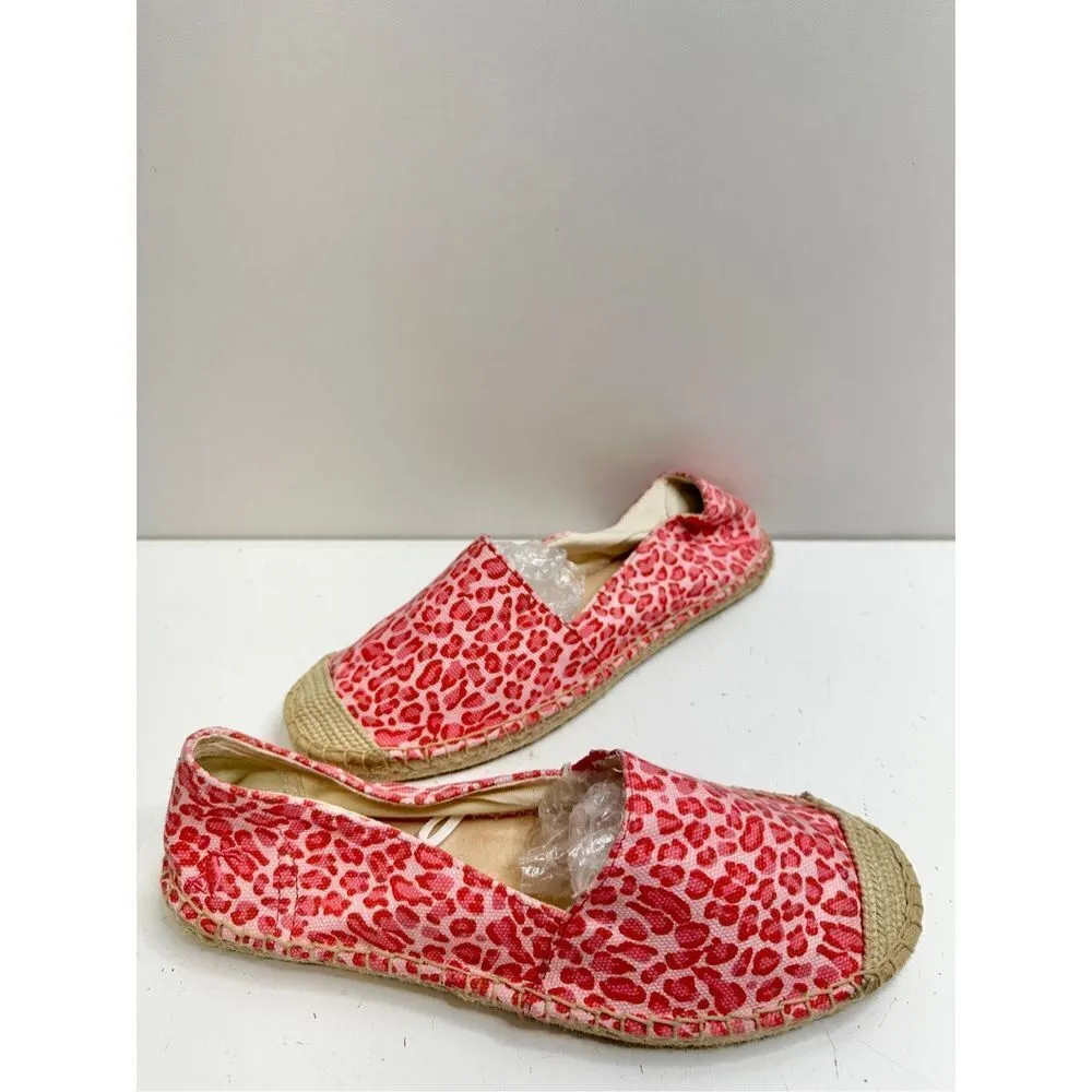 Joules Espadrilles Womens Size 9US Pink Leopard Print Slip On Shelbury Shoes NEW - Image 8