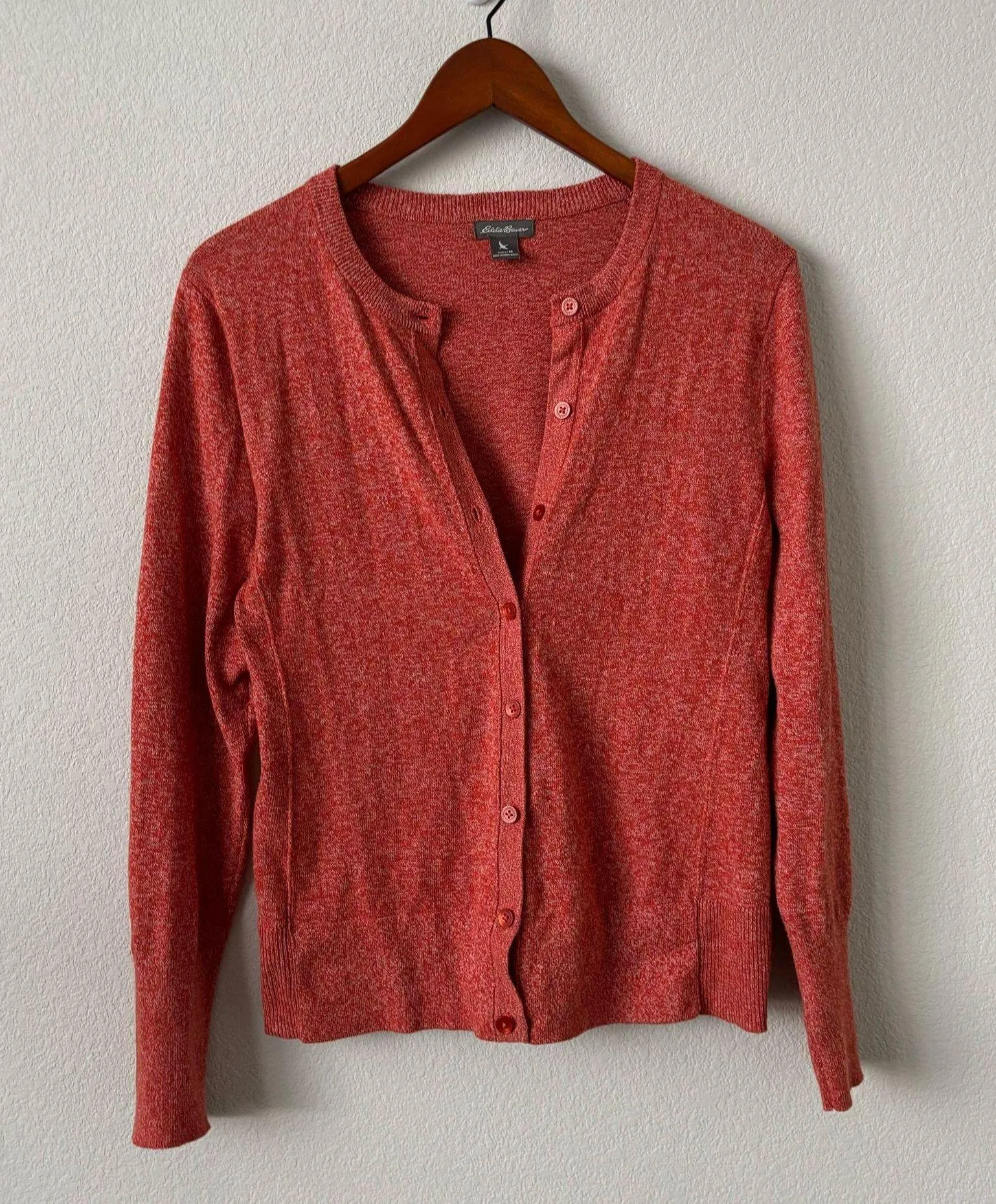 Reddish Orange Eddie Bauer Cardigan - Image 2