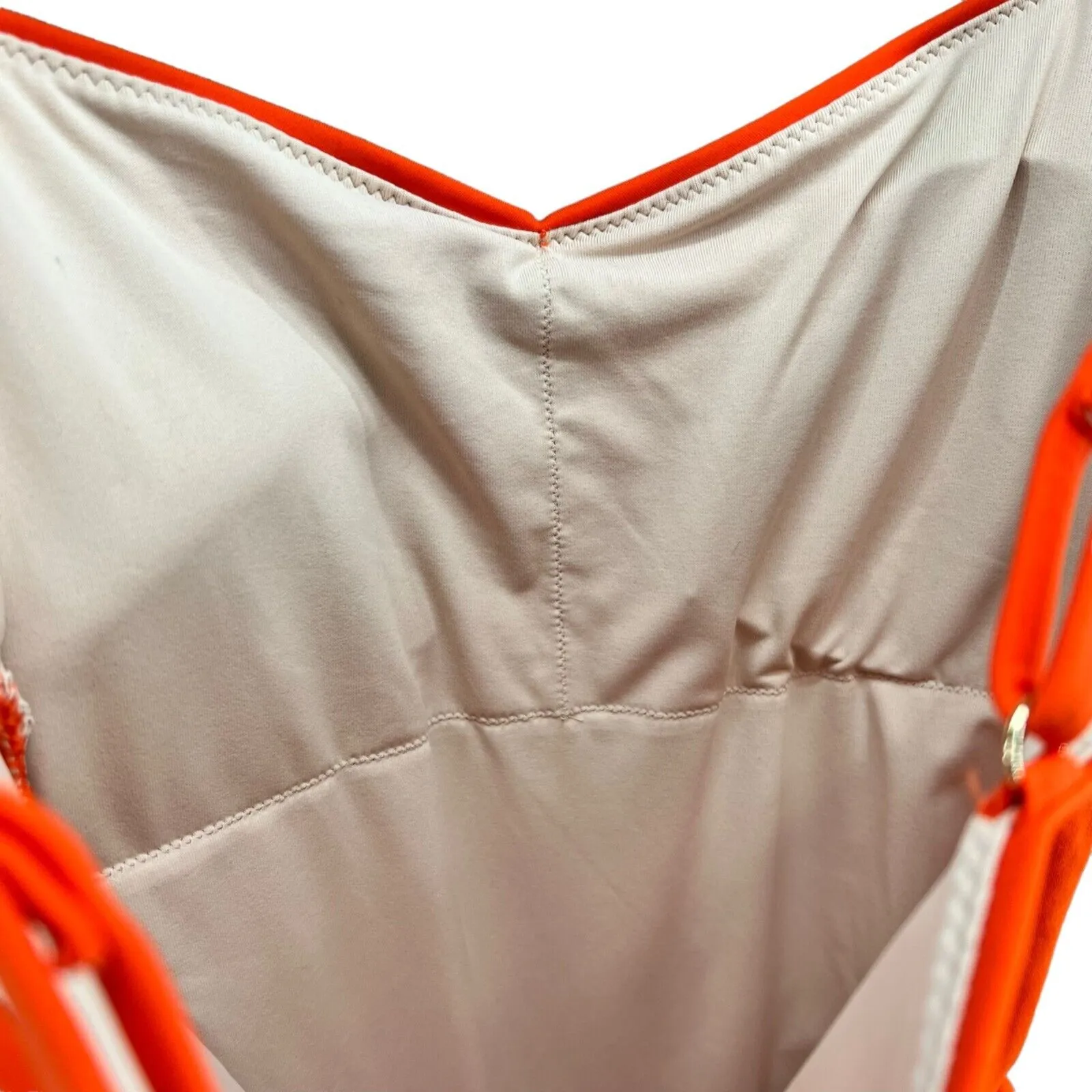 Chelsea28 Easy Retro One Piece Swimsuit Womens Orange Belted Adjustable Straps - Image 6