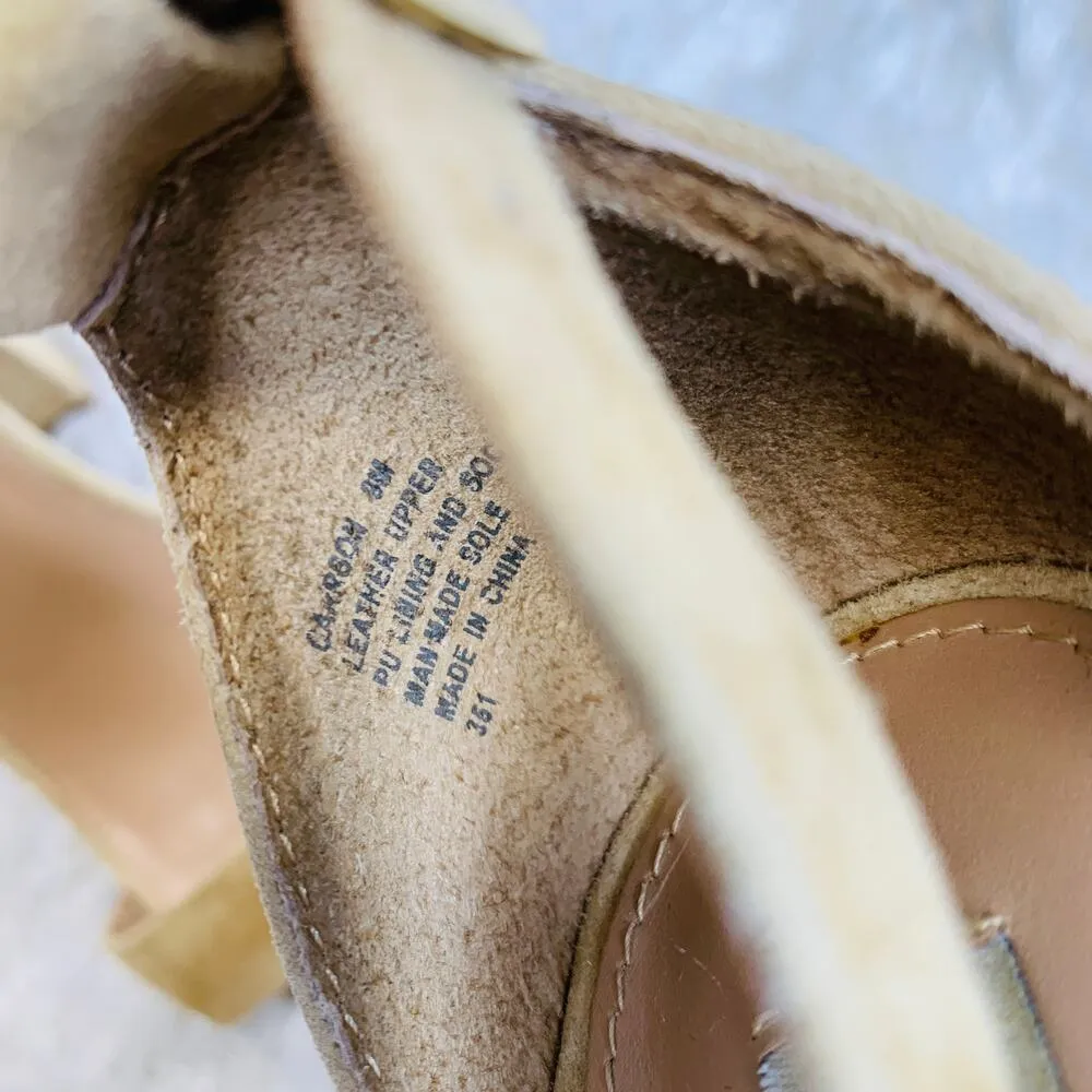 Carrson Tan Nude Single Strap Steve Madden Shoes Sz 9 - Image 5