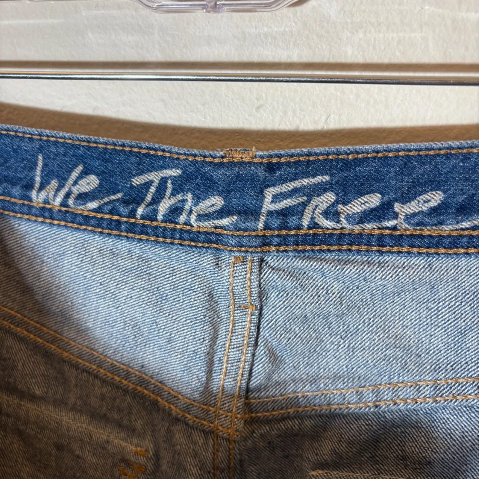We The Free Distressed Button Fly Fray Hem Jeans size 27 - Image 6