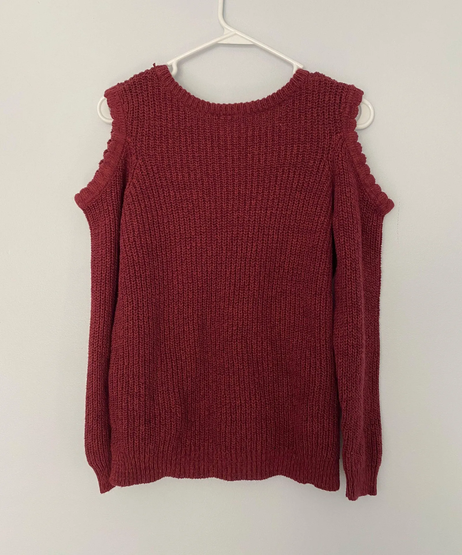 Cold Shoulder Knit Sweater - Image 4