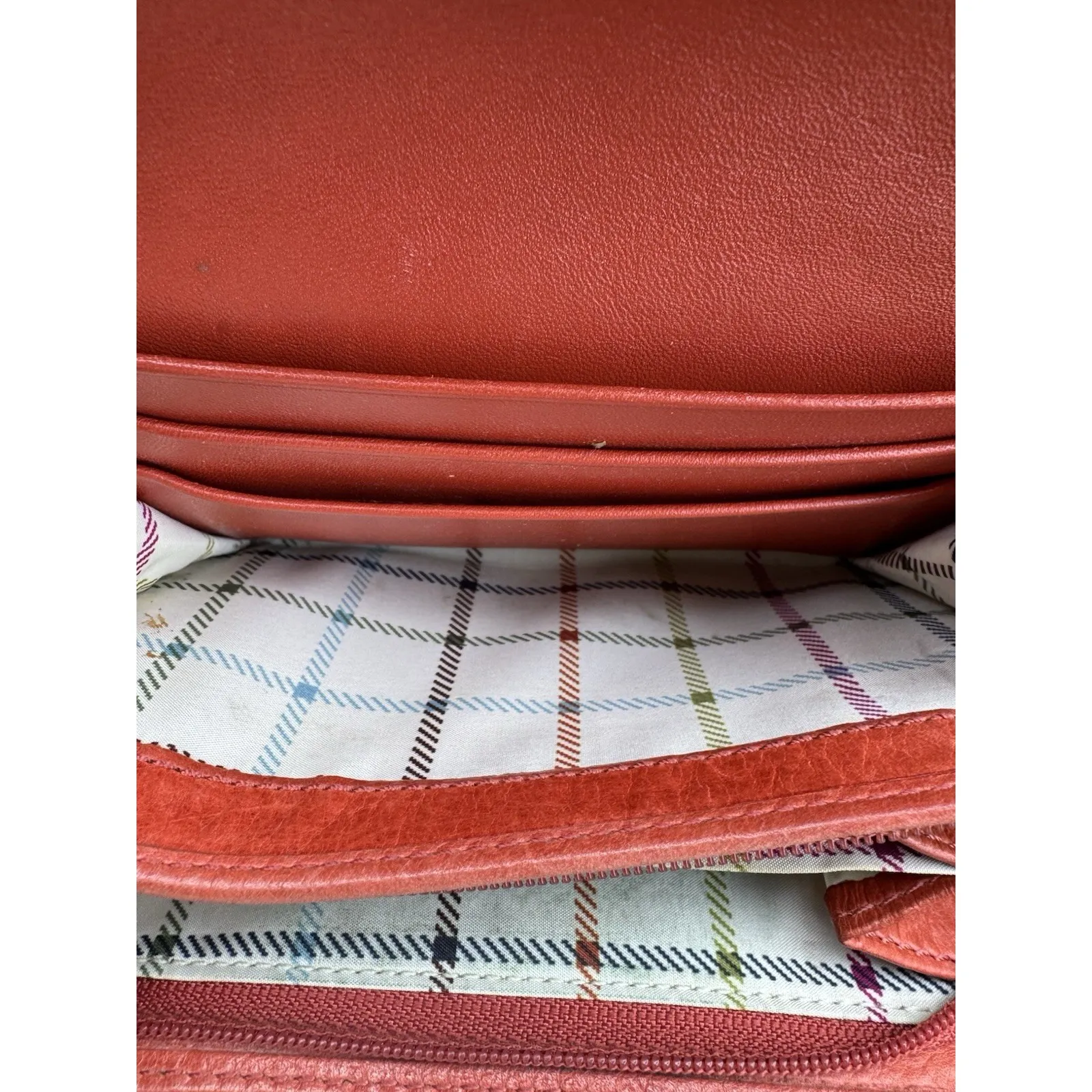 Coach Brown Mono-Brown Leather, Trim-Bifold Compact Wallet with Dust Bag 6inx4in - Image 12