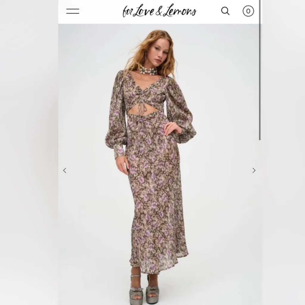 For Love & Lemons $299 Wynne Cut Out Maxi Dress NWT - Image 2