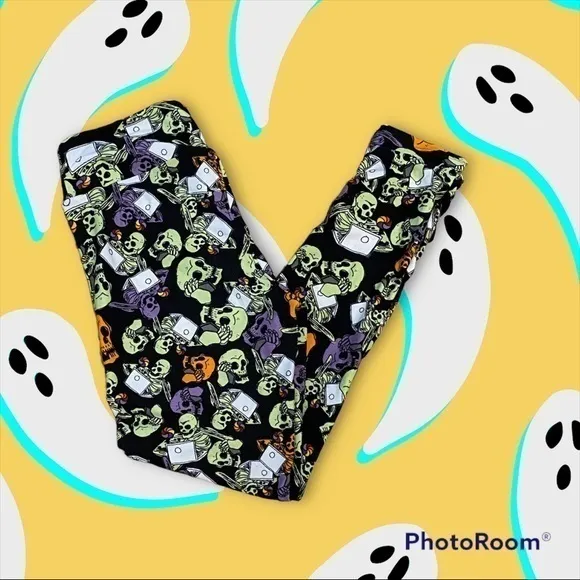 Women’s Halloween Lularoe Skull heads NWOT One Size - Image 2