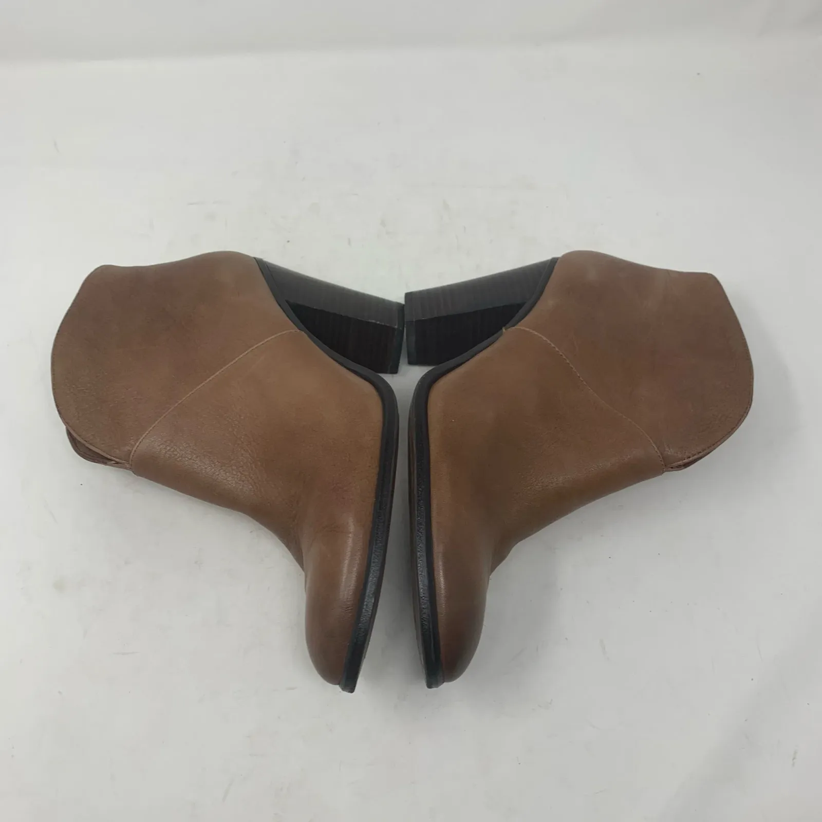 Vince Camuto Franell 8.5 Brown Leather High Heel Bootie Ankle Boot - Image 2