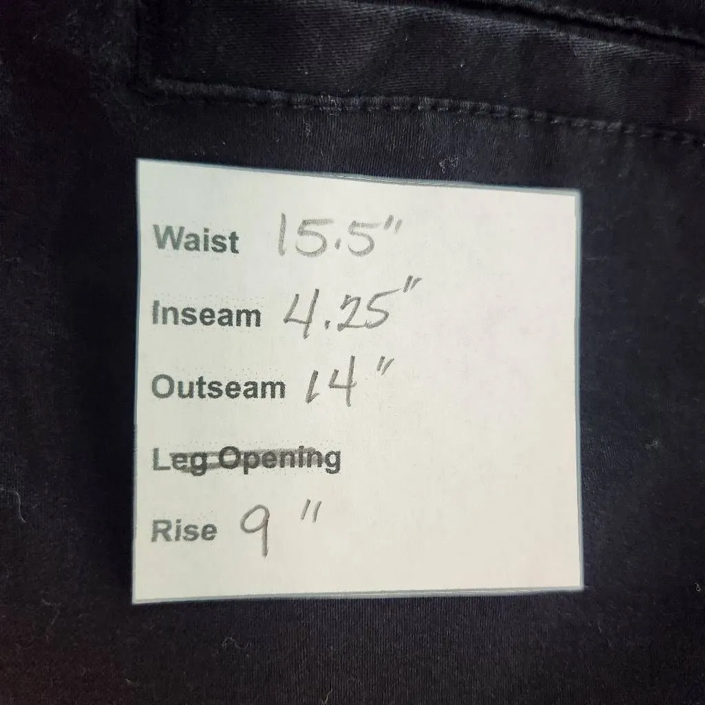 White House Black Market Black Cuffed Cotton Shorts Size 8 Preppy Black Shorts - Image 7